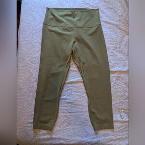 Lululemon Olive Green Leggings, size 12